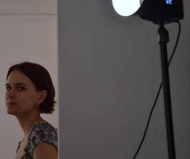 Helena ve svém novém brněnském ateliéru. | Foto. Archiv Heleny Ticháčkové