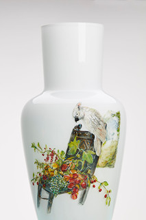 František Jungvirt - Váza s papouškem