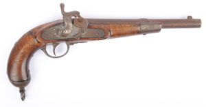 Rakouská pistole vojenská  vz. 1862 Lorenz s perkusním zámkem