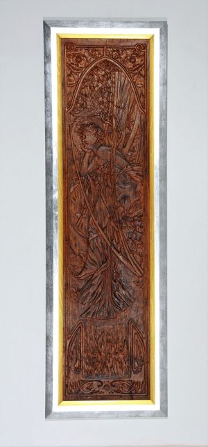 Alfons Mucha - čtyřdílné dekorativní panó