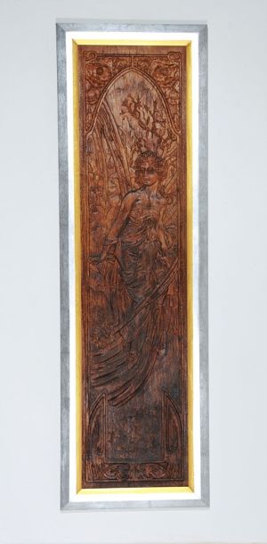 Alfons Mucha - čtyřdílné dekorativní panó