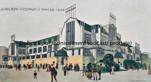 Hübschmann Bohumil | Návrh pavilonu Jubilejní výstavy v Praze 1908
