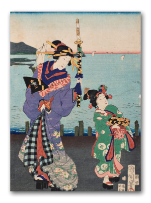 Toyohara Kunichika 豊原 国周 | Čtyři grafické listy