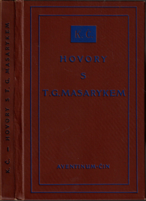Čapek, Karel. Hovory s T.G. Masarykem (podpis)