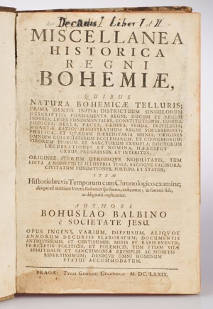 Bohuslav Balbín (1621-1688) Karel Škréta (1610-1674)