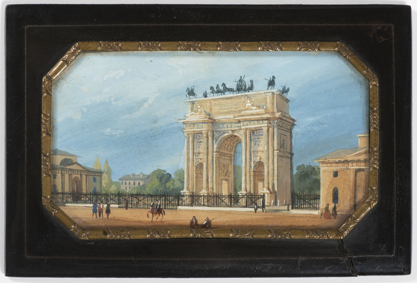 BALTHAZAR WIGAND 1771 - 1846 - VÍTĚZNÝ OBLOUK V MILÁNĚ
