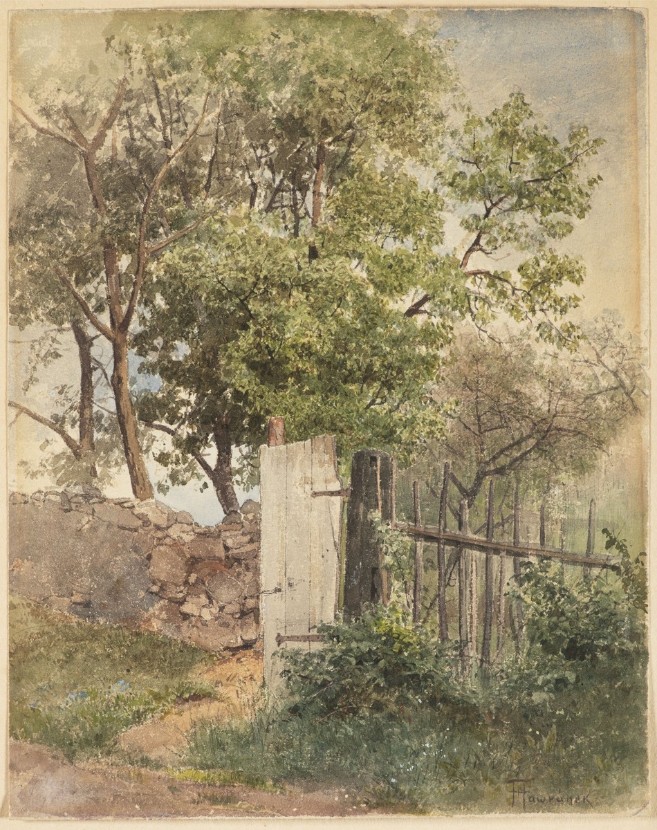 BEDŘICH HAVRÁNEK 1821 - 1899 - U PLOTU