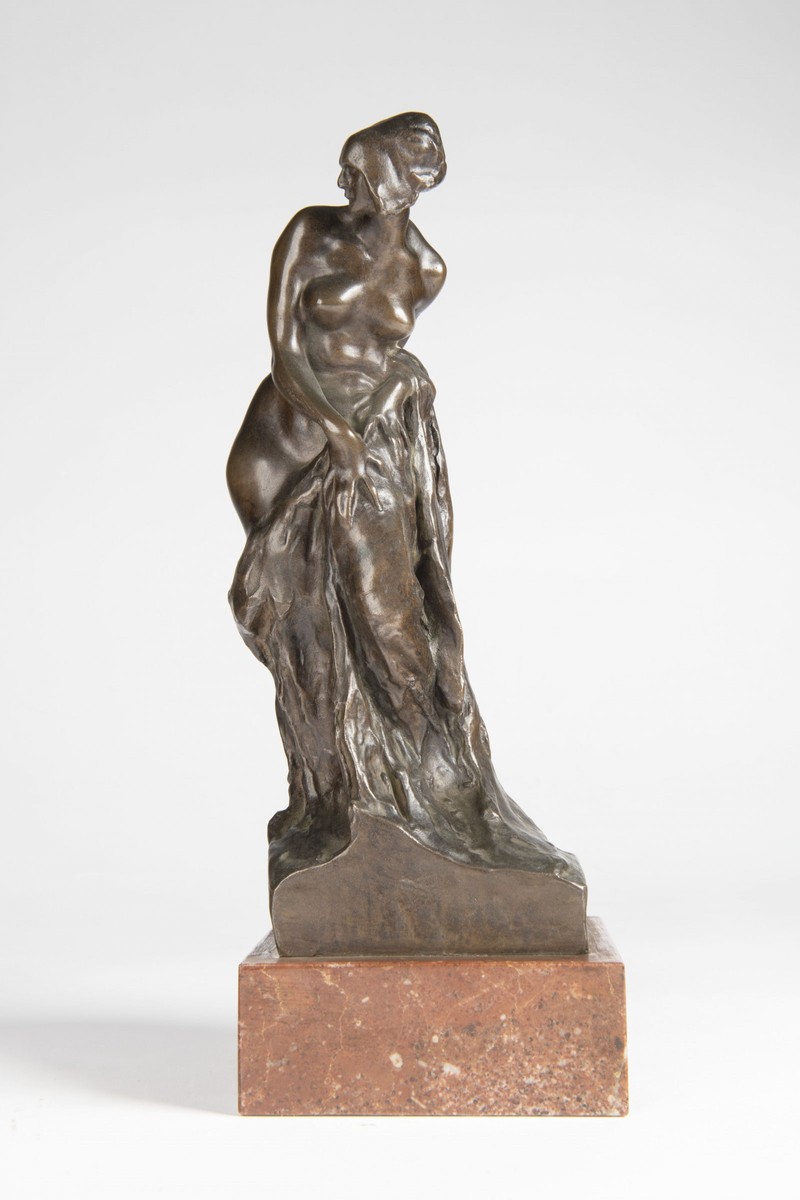 LADISLAV ŠALOUN 1870 - 1946 - DÍVKA S DRAPÉRIÍ (ZUZANKA)