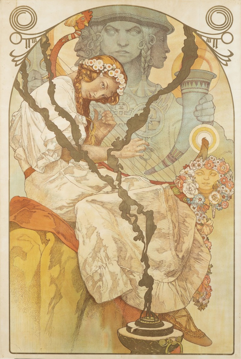 ALFONS MUCHA 1860 - 1939 - PLAKÁT PRO SLOVANSKOU EPOPEJ