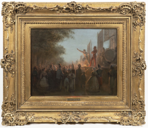 VIKTOR BARVITIUS 1834 - 1902 - PAŘÍŽŠTÍ KOMEDIANTI