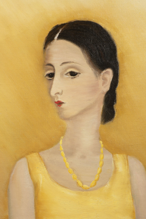 MILADA MAREŠOVÁ 1901 - 1987 - DÁMA VE ŽLUTÉM