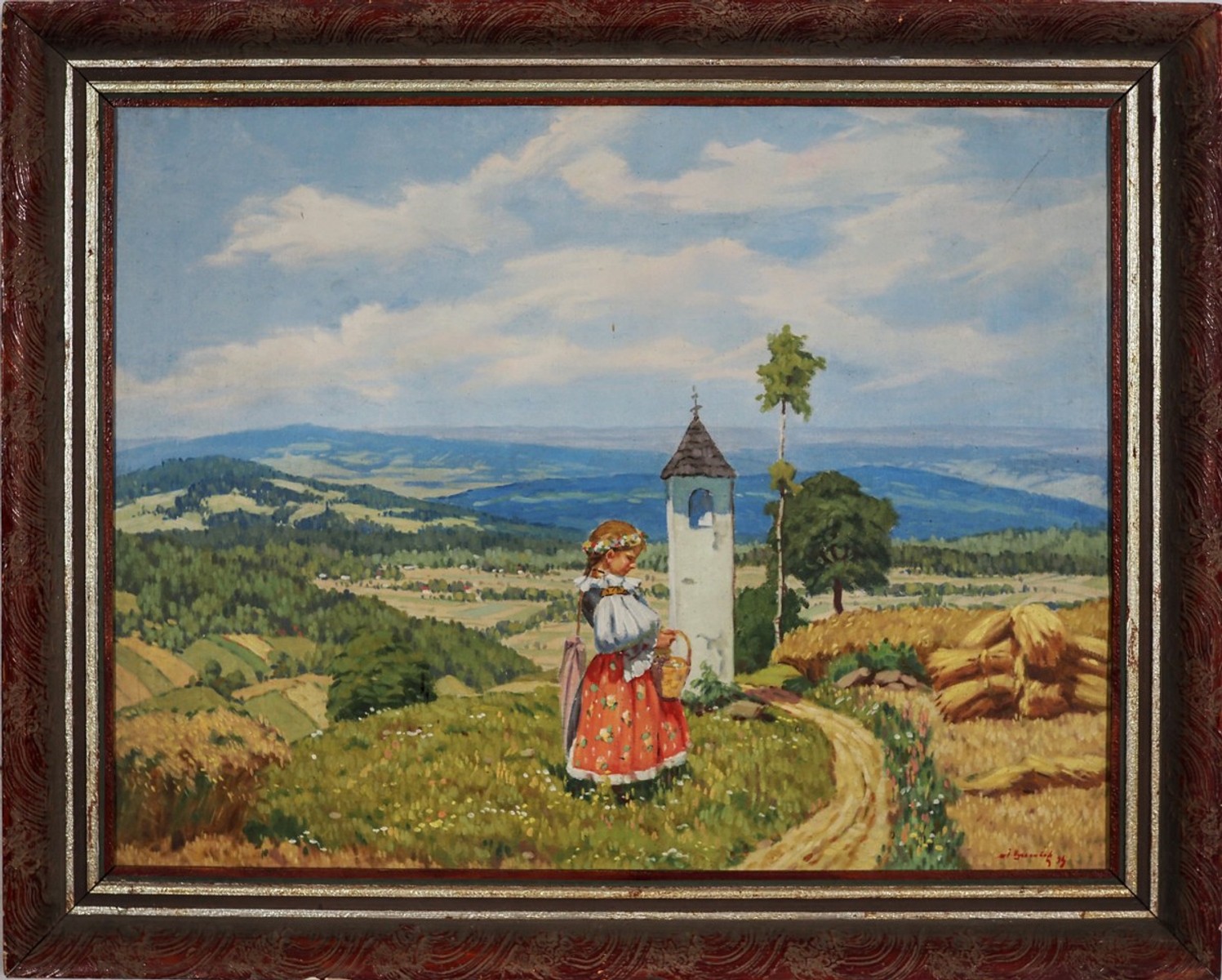 J. Vysloužil – Dívka u kapličky
