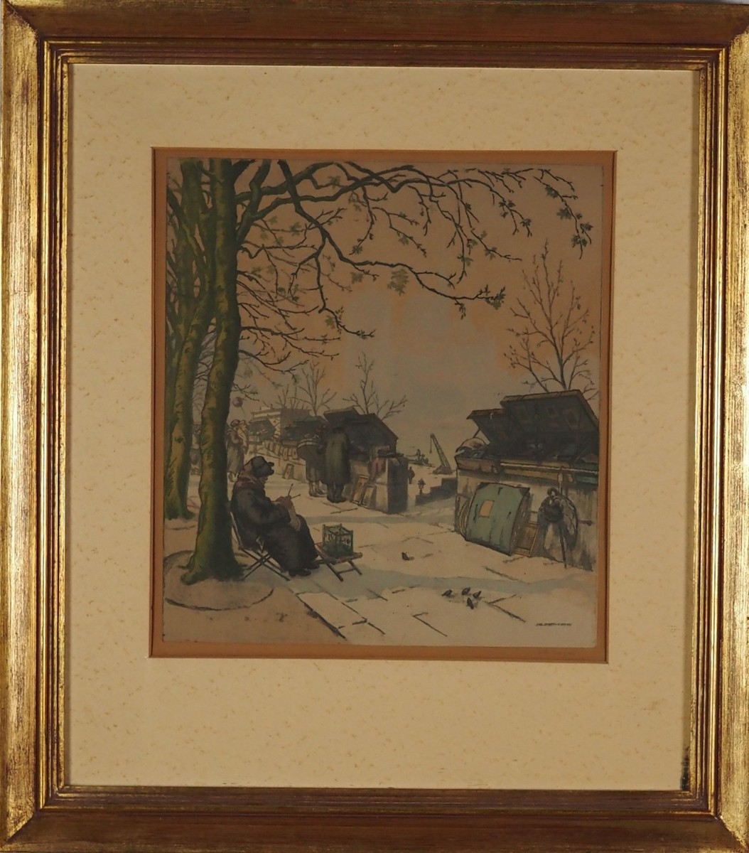 Jaromír Stretti Zamponi (1882 – 1959) - Zimní Paříž