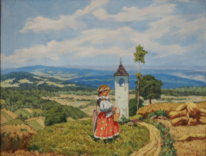J. Vysloužil – Dívka u kapličky