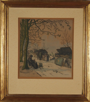 Jaromír Stretti Zamponi (1882 – 1959) - Zimní Paříž