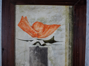 Toyen (1902 – 1980) - Surrealistická kompozice na sádrovém podkladu
