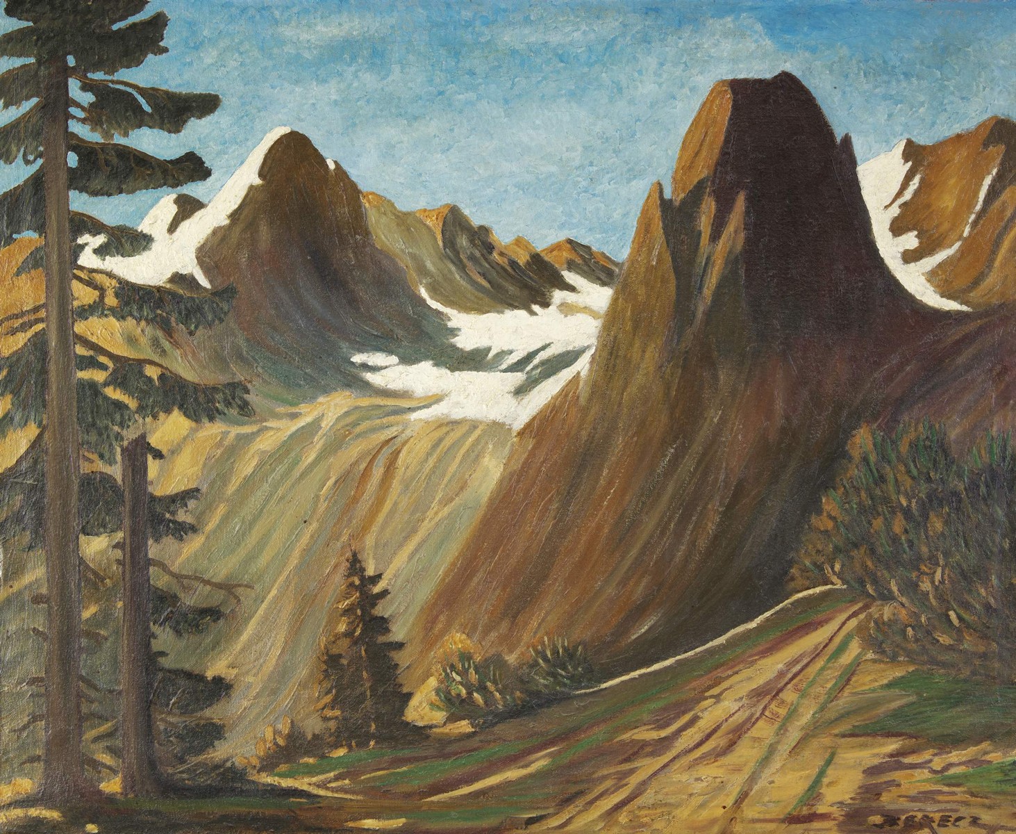 LADISLAV BERECZ (1910-1972): Horská krajina