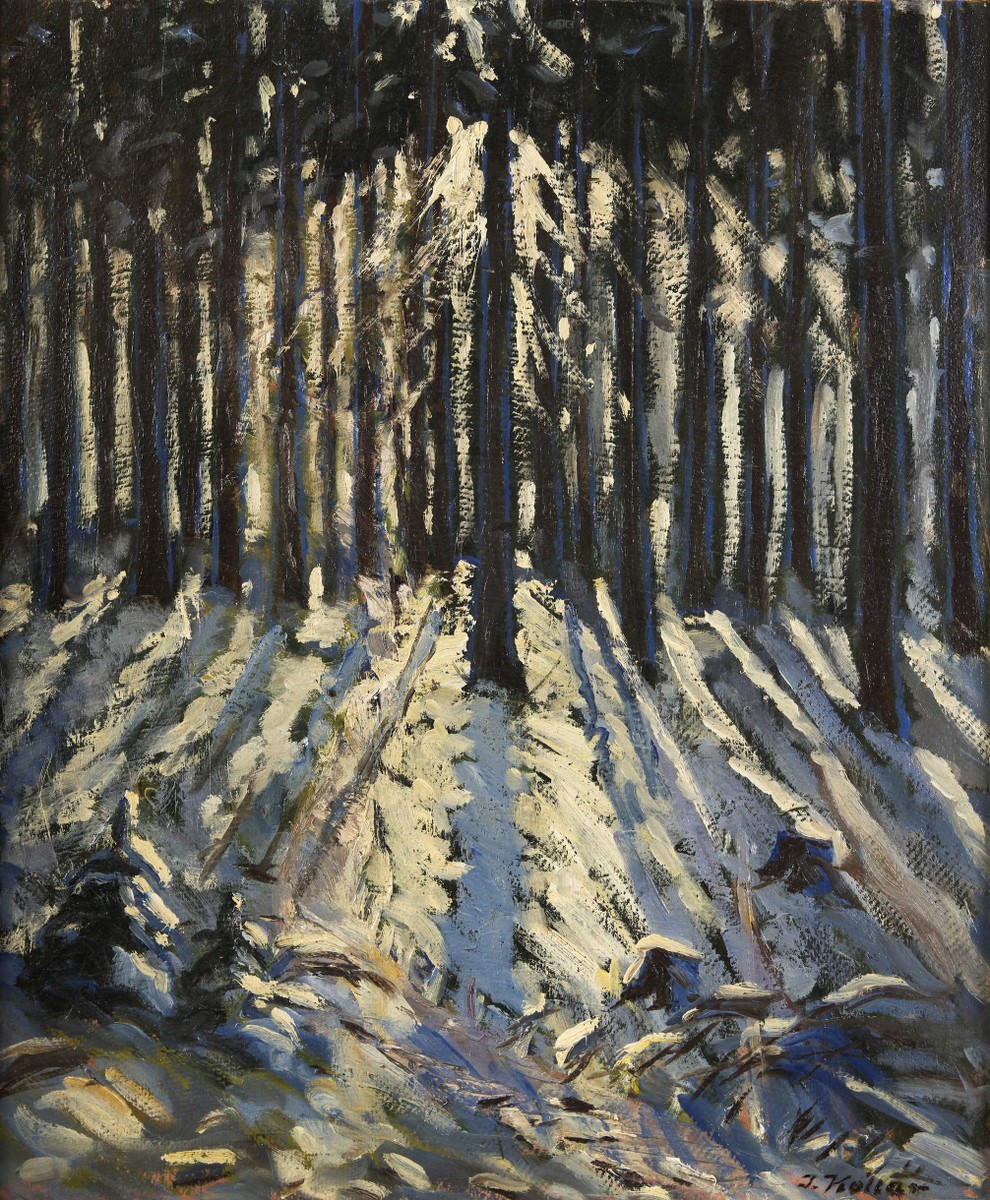 JOZEF KOLLÁR (1899-1982): Zimný les