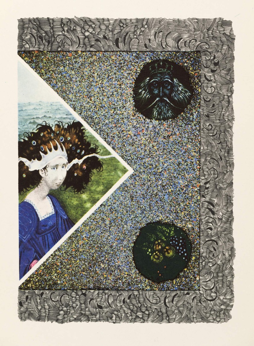 ALBÍN BRUNOVSKÝ (1935-1997): Ilustrácia k detskej knihe „Tri princezné v belasej skale“