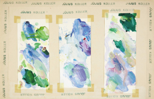 JÚLIUS KOLLER (1939-2007): Odpadová kultúra (obojstranná maľba)