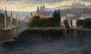 JAN BEDŘICH MINAŘÍK (1862-1937): U Karlova mostu