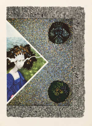 ALBÍN BRUNOVSKÝ (1935-1997): Ilustrácia k detskej knihe „Tri princezné v belasej skale“