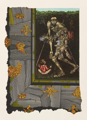ALBÍN BRUNOVSKÝ (1935-1997): Ilustrácia k detskej knihe „Tri princezné v belasej skale“