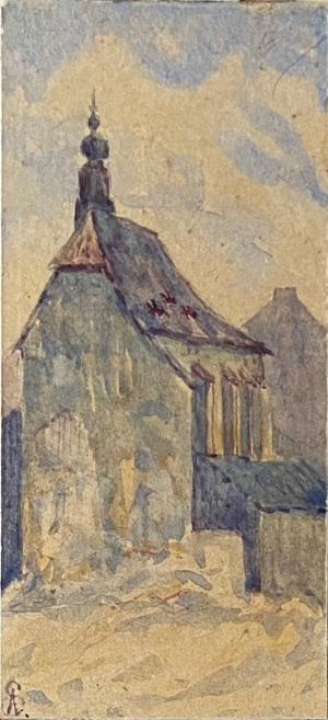 Antonín Slavíček (1870-1910) - U kostela
