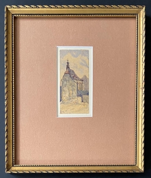 Antonín Slavíček (1870-1910) - U kostela