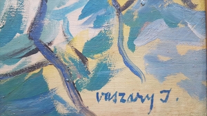 János Vaszary (1867-1939) - Zahradní restaurace