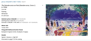 János Vaszary (1867-1939) - Zahradní restaurace