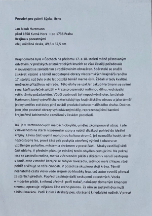 Jan Jakub Hartman - Krajina s pocestnými 