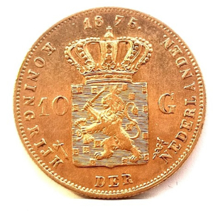 Zlatá mince 10 gulden, 1875
13425