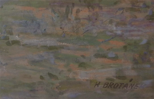 BROTÁNEK Miroslav (1916-1987): Krajina na Českolipsku.