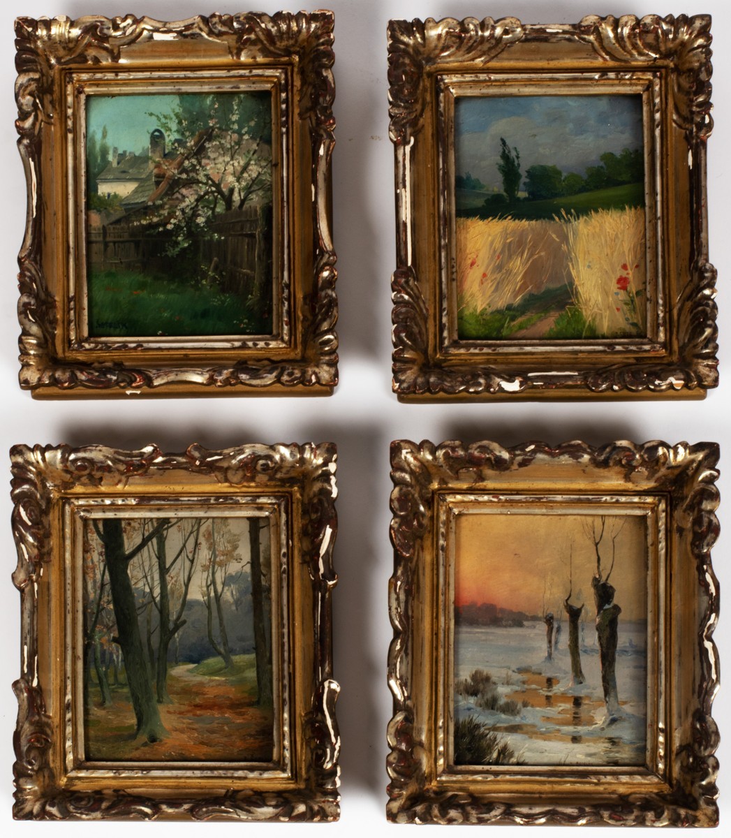 Šetelík Jaroslav 1881-1955 - Roční období (Jaro, Léto, Podzim, Zima)