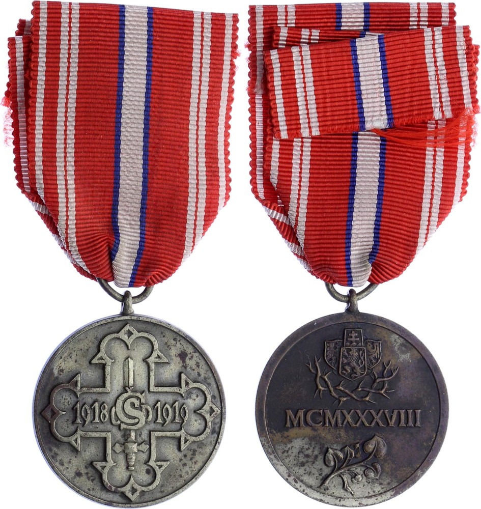 Czechoslovakia Medal for Volunteers 1918-1919. Awarded in 1938.