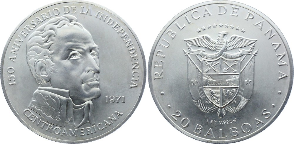 Panama 20 Balboas 1971