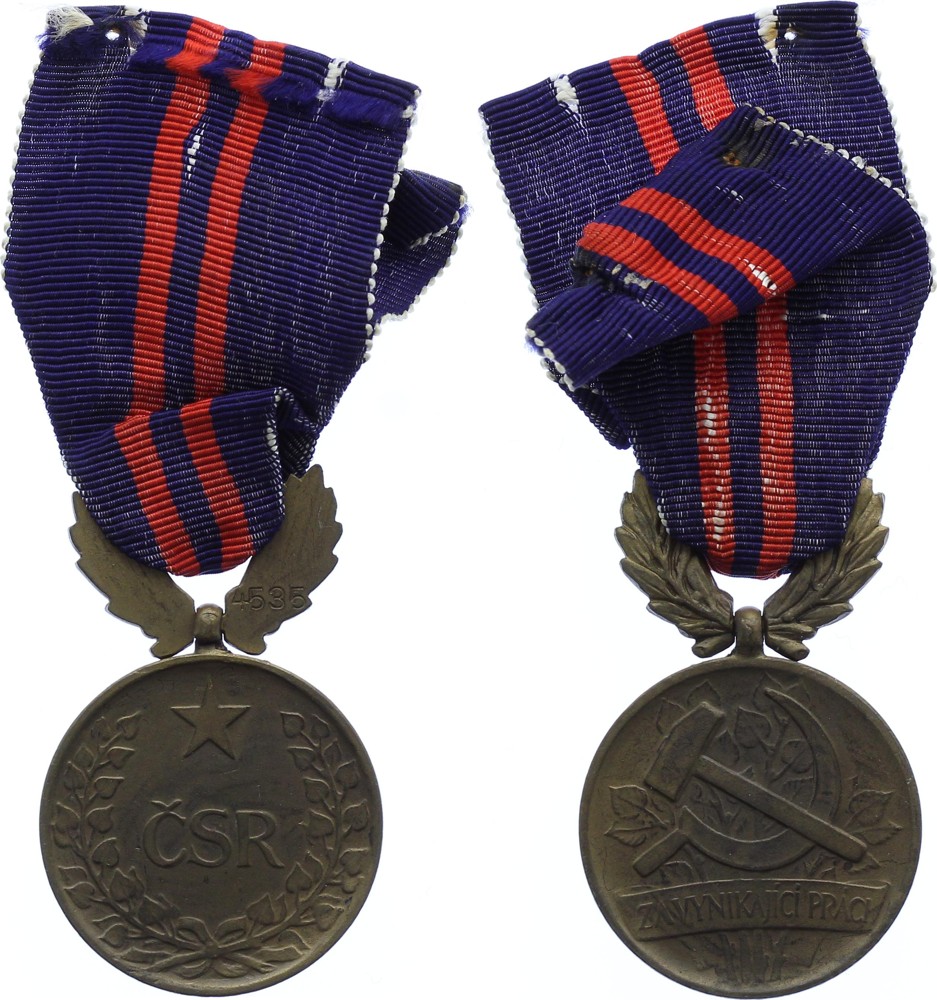 Czechoslovakia Medal of Valiant Labor.