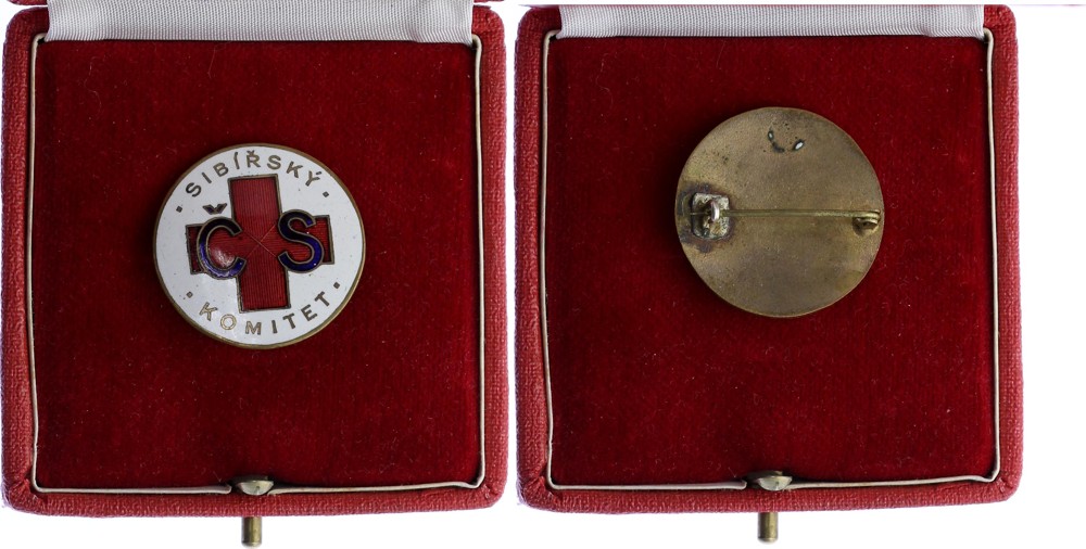 Czechoslovakia Red Cross Siberian Commitee Badge RRRR