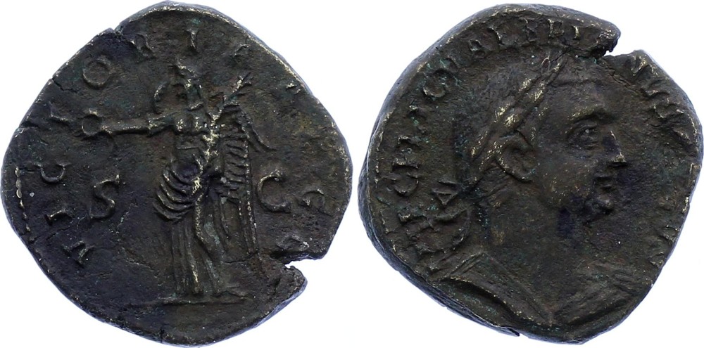 Rome, Sestertius (17,3 g), Valerian I, AD 253-254