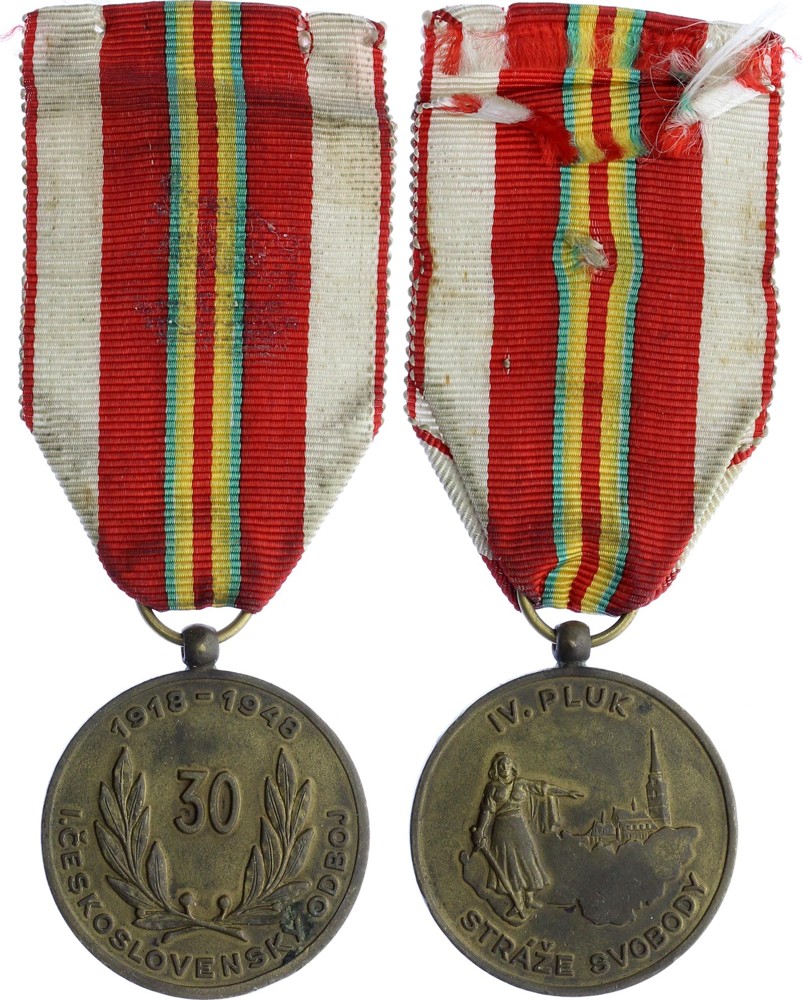 Czechoslovakia Medal for 30 Years of Resistance 1918-1948