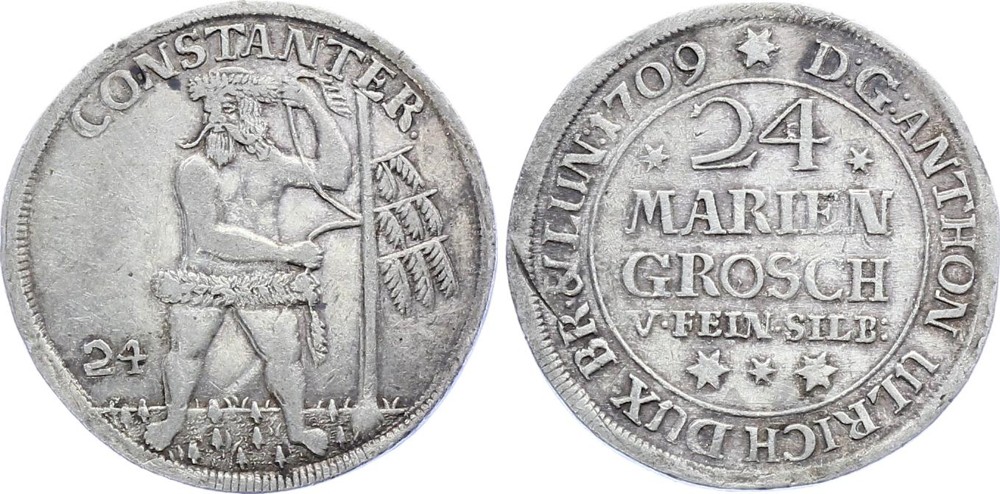 German States Braunschweig-Calenberg-Hannover 24 Mariengroschen 1709