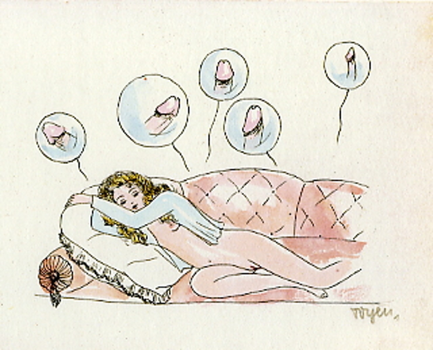 Toyen - Dívčí sen (1938)