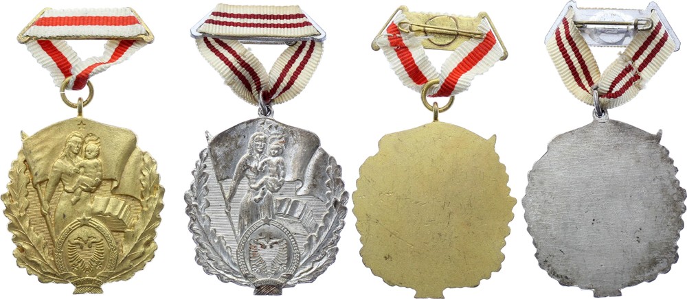 Albania - Orders of Maternal Glory 1st and 2nd Class