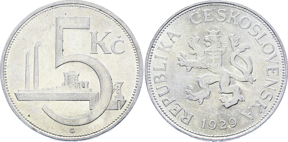 Czechoslovakia 5 Korun 1929