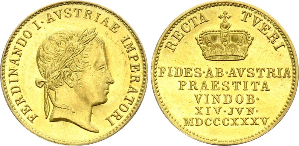 Austrian Empire Ferdinand V 1835 Coronation Token