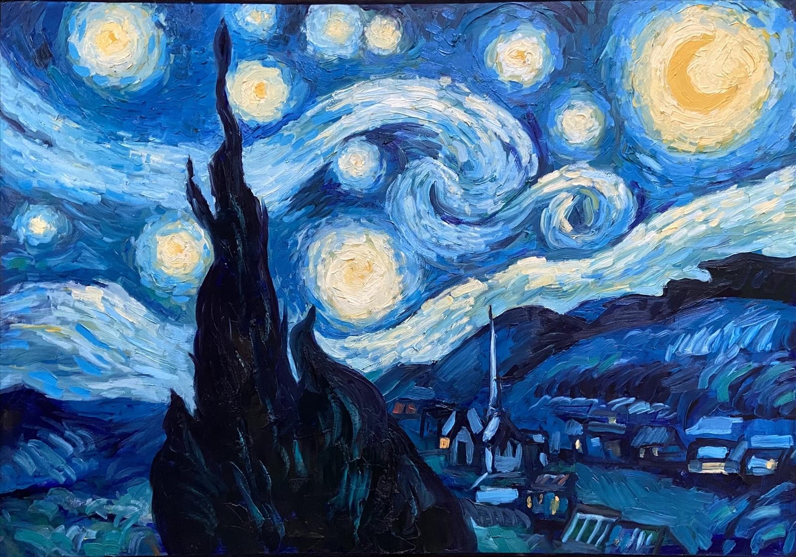 Rumen Sazdov - Hvězdná noc (autorská replika)