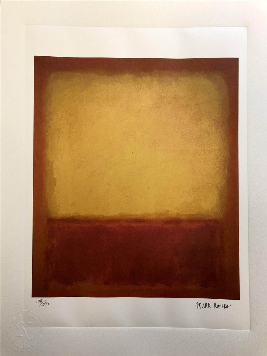 Mark Rothko - Žlutá přes fialovou