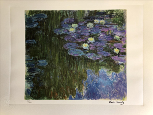 Claude Monet - Modré lekníny