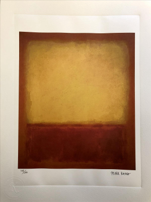 Mark Rothko - Žlutá přes fialovou
